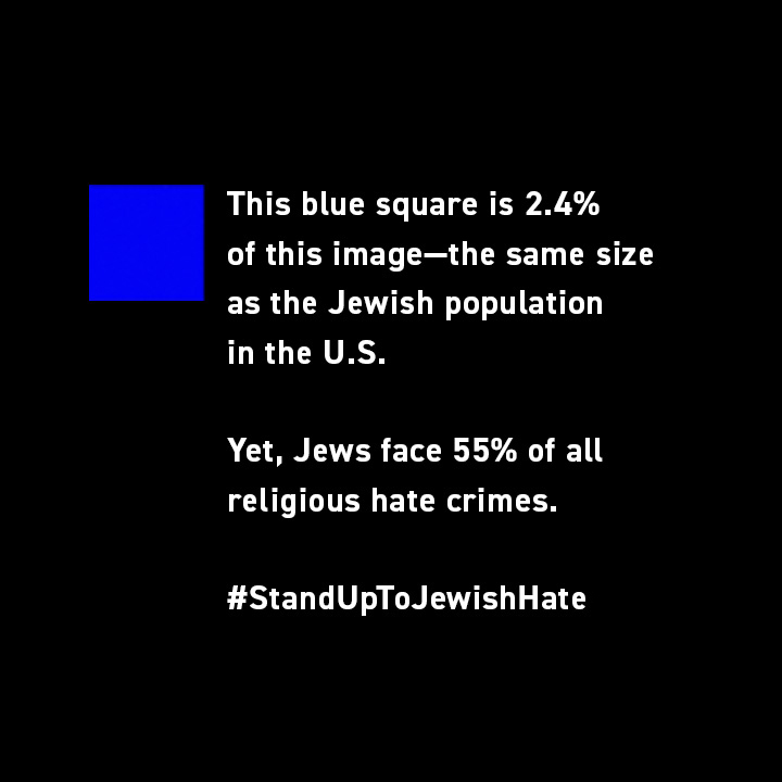 How to Post the Blue Square to #StandUpToJewishHate 🟦